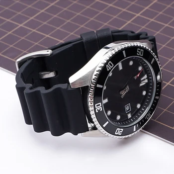 20mm 22mm Silikonové Sportovní Popruh Watchband Muži Potápěč Vodotěsné Gumové Náhradní Náramek Band Pás Hodinky Příslušenství pro Seiko