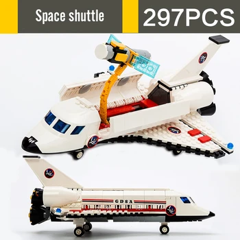 297-753pcs Simulace Letadel Rakety Space Série Stavební Blok Hračky, Sady DIY Cihly Model Pro Děti, Děti Dárek