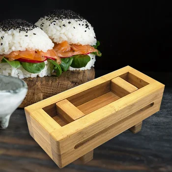 3 Styly Bambusu A Dřeva, Sushi Plísně Bambusové Dřevěné DIY Ruční Lisovací Formy Tradiční Formy Pro Výrobu Sushi