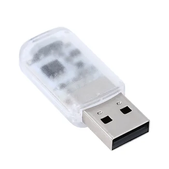 3ks 5V Mini USB LED Auto Auto Interiéru Světlo Dotykové Klávesy Atmosféru Okolní RGB Lampa DIY Díly