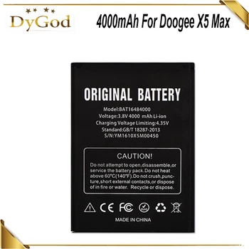 4000mAh Baterie Pro DOOGEE X5 MAX X5 MAX Pro Batterie Bateria Akumulátor AKKU