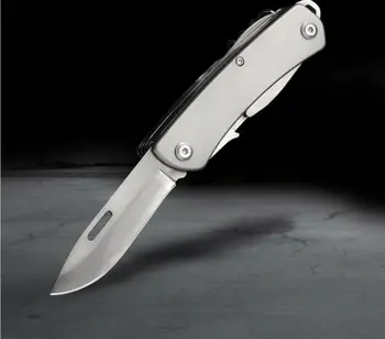 440C z nerezové Multifunkční Přežití Armádní Nůž Skládací Nůž Venkovní sebeobrana Walkman Nástroj, švýcarský nůž