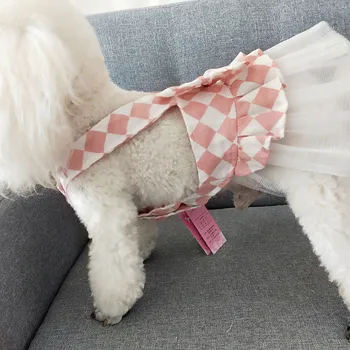 #48 Růžová Sukně Štěně Oblečení Pet Letní Šaty Princezna Peng Peng Sukně Psa Sukně Jaro Léto Pet Pes Oblečení Ropa Para Perro