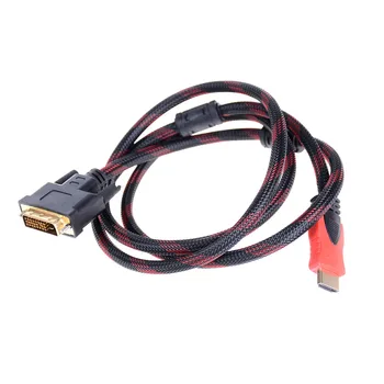 5 M DVI-D Samec Na HDMI-kompatibilní FNRG Kabel High Speed HDMI-DVI kompatibilní Digitální Audio Kabel 1,5 M