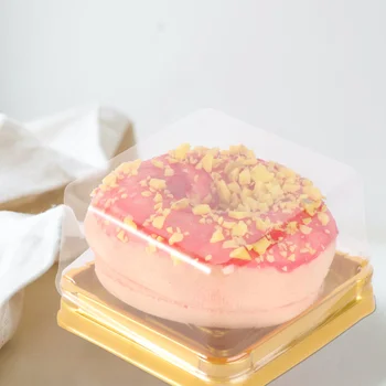 50ks Náměstí Moon Cake Boxy Vejce-Žloutek Listového Nádoby Zlaté Balení (Malé)