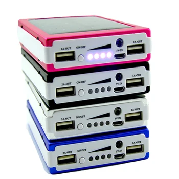 5x18650 Powerbank Přenosná Pover Power Bank 18650 Solární Power Bank Případě DIY Box Dual USB Kit Telefon, Nabíječka, Svítilna