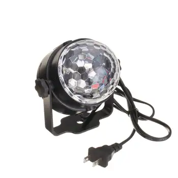 6W RGB LED Crystal Magic Ball Fázi Efekt Osvětlení, Domácí Party Dekorace Barevné Fáze LED Disco Světlo, AC85-265V