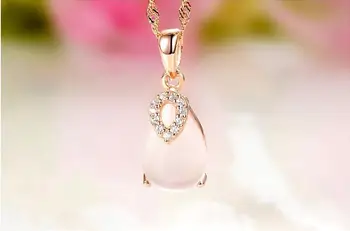 7066 Klasický Náhrdelník poslat s prachový sáček šperky hot prodej náhrdelník 925 stříbro, s ziron kámen přívěsek dárek