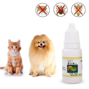8 ml Pet Pes Kočka Flea Tick Vrah Anti-bleší Insekticid Sprej na Vši Hmyzu Odstraňovač 87HA