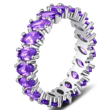 925 Stříbrné Barvě Diamantové Šperky Safírový Prsten pro Ženy Luxusní Anillos Drahokam Smaragd Diamant, Obsidián S925 Prsten Šperky