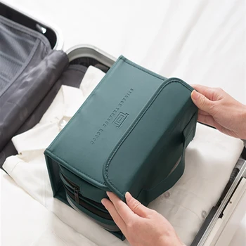 AA Multifunkční Skládací Wash Bag Přenosná Cestovní Skladování Taška Toaletní Taška Koupelna Zavěšení Sáčku