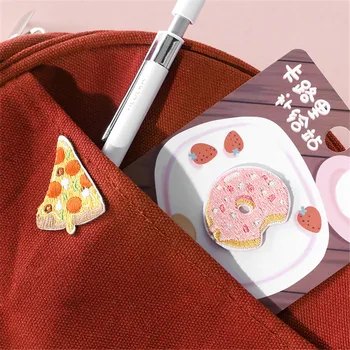 AHYONNIEX Cartoon Sushi Mléko, Vejce Pizza Skvrny DIY Nášivka Výšivky Parches Tkaniny Samolepky Žehlička Na Opraží na Oblečení