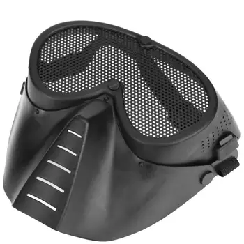 Airsoft Paintball Full Face Mask Kovové Ocelové Pletivo, Ochranná Maska Cosplay Lovecké Střelbě Wargame Vojenské Armády Taktické Masky