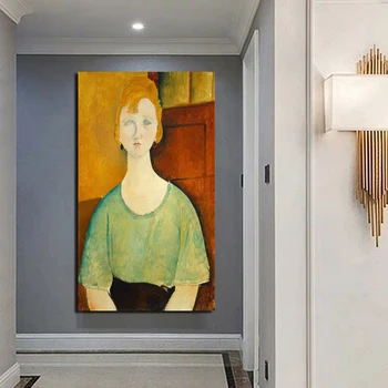 Amedeo Modigliani Plakát Vintage Plátno Malba Tisk Obývací Pokoj Domácí Dekorace Moderní Zeď Umění Olejomalba Plakáty Obrázky