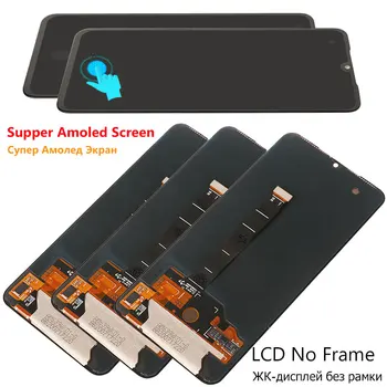 Amoled Displej Pro Xiaomi Mi 9 LCD s Podporou Otisků prstů Biometrické 10 Dotkne Obrazovky Náhrada Za Mi9 Globální M1902F1G 6.39 Palce