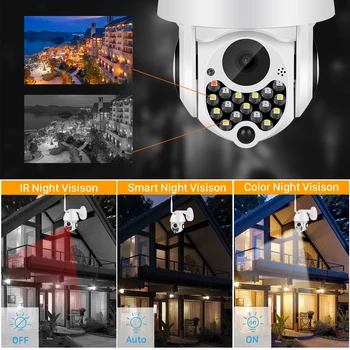 ANBIUX Cloud 1080P PTZ Wi-fi Kamera, Automatické Sledování 4x Digitální Zoom IP Kamera 2MP Domů Speed Dome Síťová Kamera P2P