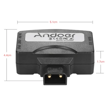 Andoer D-Tap 5V USB Konektor pro Adaptér pro V-Mount Videokamera Fotoaparát Baterie pro BMCC pro iPhone X 8 7/6/6plus pro Samsung Huawei