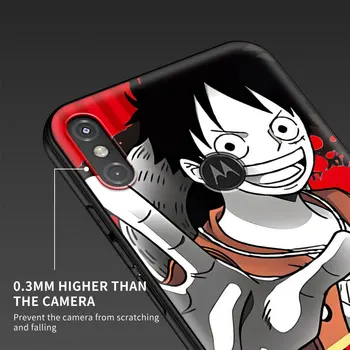 Anime Červené Jednoho kusu, Pouzdro pro Motorola Moto G8 G9 Hrát E7 Plus Power Lite Jeden Fusion G10 G30 Edge G Stylus 2021 Fundas Capa