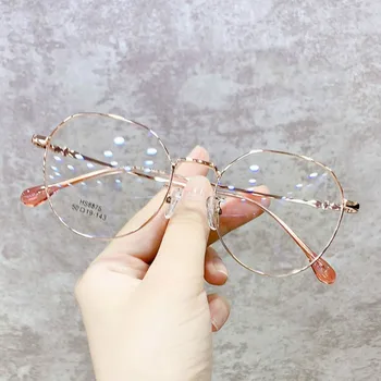 Anti Blue Ray Brýle Kovový Oválný Skončil Krátkozrakost Brýle pro Ženy&Muže Krátkozraké dioptrické Brýle Krátkozrakých Brýlí