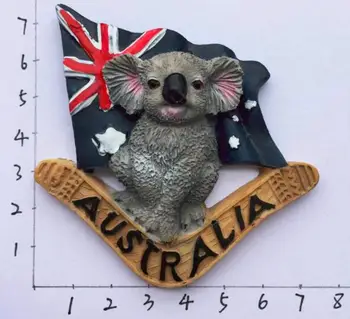Austrálie Koala Lednice Magnet Kreativní 3D Magnety na Ledničku Cestovní Suvenýry, Domácí Dekorace