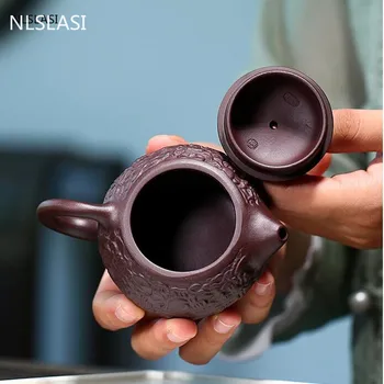 Autentické Yixing konvice na Čaj fialové hlíny Xishi filtrační konvice krásu konvice Syrové rudy Ručně vyrobený Čajový set na Míru Sklenice 130ml