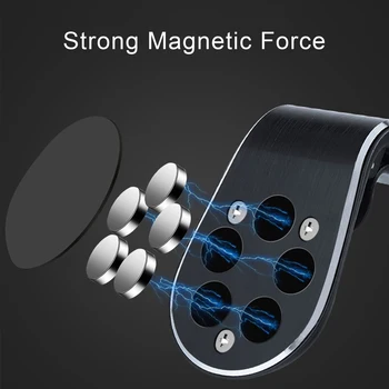 Auto Držák Telefonu Chytrý Mobilní Nabíječka Držák Sucker Stojan Magnetický Magnet GPS Mount Podporu Pro iPhone 11 Pro Xiaomi Samsung