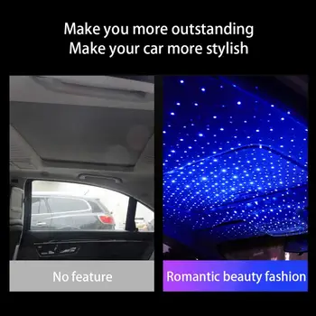 Auto Střešní Star Light Vnitřní LED Laserové Projekce Hvězdné Světlo USB LED Atmosféru, Světla, Interiér Stropní Projektor Galaxy Světla