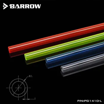 Barrow vodní chladič PC, PETG trubky vícebarevná teploty typ voda chlazení pevného potrubí, transparentní/modrá/zelená/červená(UV) PG1410-L
