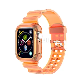 BEHUA Silikonové Kapela Pro Apple Watch popruh 44 mm 40 mm 38 MM 42 MM Sport Gumové Příslušenství Watchband Náramek Iwatch Serie 4 5 6 se