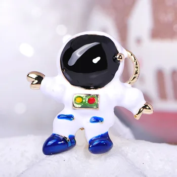 Blucome Astronaut Módní Brože Slitiny Smalt Pilot Šperky dětské Párty Tašky Oblečení Šátek Klopě Roztomilé Kolíky Dárky k Narozeninám