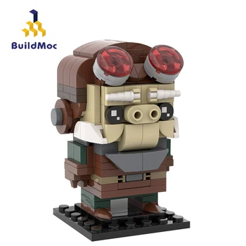 BuildMoc Film Obrázek Brickheadz-Branka Stavební Bloky, PF Film Cihly Model Cihly Hračky Pro Děti