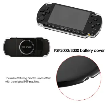 Bydlení Shell Extra Vysoké Zesílené Baterie Náhradní Kryt pro PSP 2000 PS P3000 Sony Plastové Černé 60*75*5 mm BSIDE