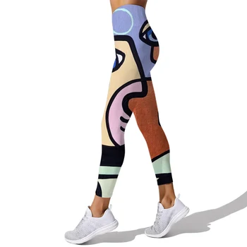 CLOOCL Barevné Abstraktní Umění Ženy Legíny Módní 3D Digitální Tisk Harajuk Legíny Sexy Elastické Žena Skinny Legíny