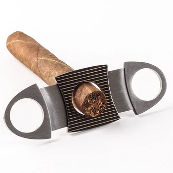 COHIBA Cigar Cutter Pomůcky z Nerezové Oceli Triple Blade Kubánské Doutníky Nůžky Ostré