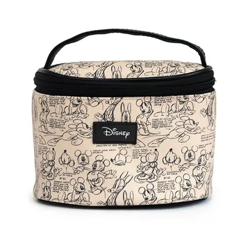 Disney karikatury Mickey Mouse velká kapacita domácí cestovní přenosné kolo barel ženské kosmetické skladování taška kabelka