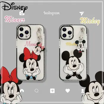 Disney Minnie Mickey telefon kryt pro iPhone12pro/11promax/12mini/12promax/xsmax/se/xs/xr/7/8/7p pár kreslený roztomilý kryt na mobil