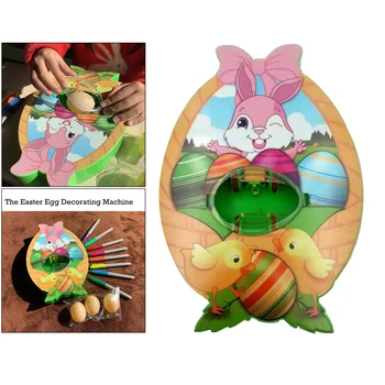 DIY Malování Hračky Sada Velikonoční Vajíčko Zdobení Stroj Plastové Velikonoční Vajíčko Decor Kit Batole Omalovánky Umění pro Domácí Sváteční Ozdoby