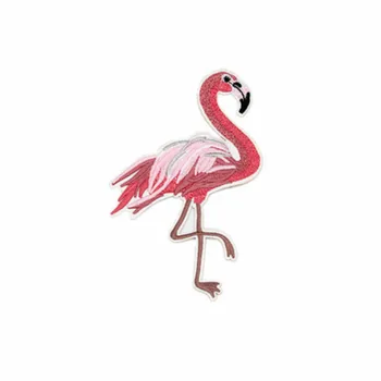 DoreenBeads Flamingo Růžové Skvrny Na Oblečení, Žehlička Na Záplaty Nášivka Nálepka Batoh Klobouky Jeans Šicí Příslušenství 1KS