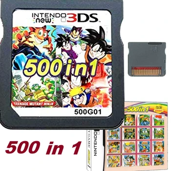 DRAGON BALLZ & Narutom Album 500 Her v 1 NDS Game Pack Karty Super Combo Kazeta pro Nintend NDS, DS, 2DS Nové 3DS