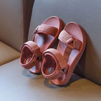 Dětské Sandály 2021 Letní Nové Dívky korejský Styl Divoké Sandály Chlapci Móda Soft-podrážkou Plážové Boty
