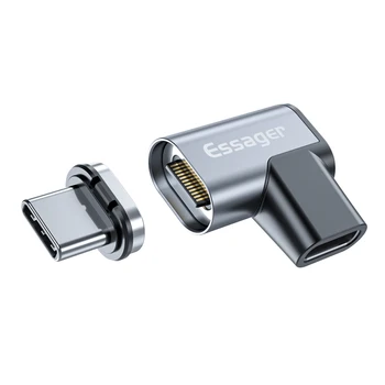 Essager Magnetický Kabel Adaptér 100W USB Type-C Kabel Converter Pro iPad Pro Macbook Magnet Adaptér Konektor Kabelu