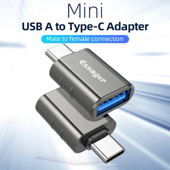 Essager USB 3.0 Type-C OTG Adaptér, Typ C USB C Samec Na USB Samice Převodník Pro Macbook Xiaomi Samsung S20 USBC OTG Konektor