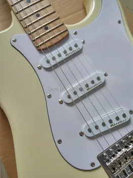 Fantasy Kytaru, továrny přímé krém žlutá st elektrická kytara,chrome hardware,doprava zdarma