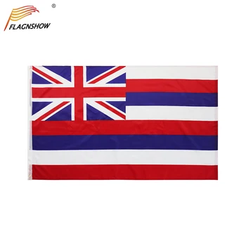 Flagnshow Hawaii Státní Vlajka 3 x 5 FT Čtyři-Kabel Šití bytové Dekorace Polyester Havajské AHOJ Národní Vlajky