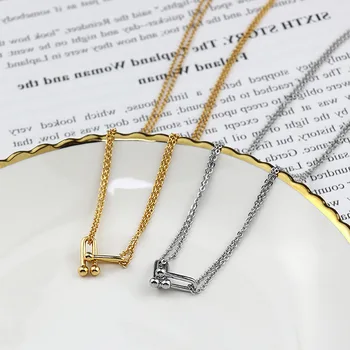Foxanry 925 Sterling Silver Náhrdelník ve Tvaru Geometrie Klíční kost Řetěz pro Ženy, Vintage Nový Trend, Elegantní Šperky, Dárky k Narozeninám