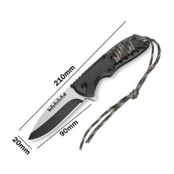 G10 Taktický Nůž 60-62HRC Přežití Lov Vojenské Skládací kni Nožem, sebeobrana, Zbraně, Nože Pro Muže Studené Oceli EDC Nástroje
