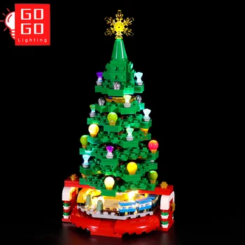 GOGOMOC Značka LED Světlo Up Kit Pro Lego 40338 Vánoční strom Hračky (Pouze Světlo, Ne Model)