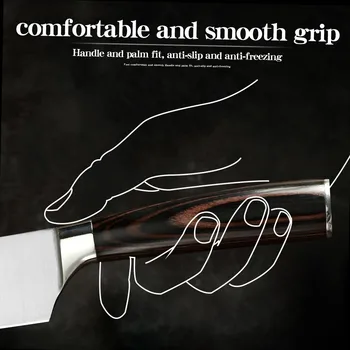Gyuto kuchyňské Nože 7CR17 s Vysokým obsahem Uhlíku z Nerezové Oceli, Nůž, Sekáček Kráječ Santoku Hovězí Steak Nůž Šéfkuchaře Vaření Nůž Kryty