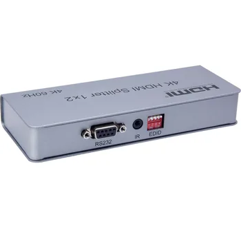 HDMI 2.0 Splitter 1x2 4K 60HZ 1 IN 2 Out HDMI Splitter Audio Video Converter Podpora EDID RS232 PS3 Laptop PC Na Dual TV Monitor