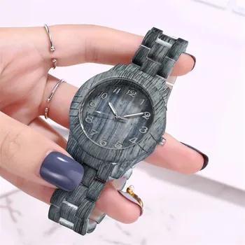 High-end Módní Dřeva Ženy Quartz Náramkové hodinky Luxusní Hodinky, Ženy, Návrhář Značky Slavný Milovník Hodinek Cuple Montre Femme